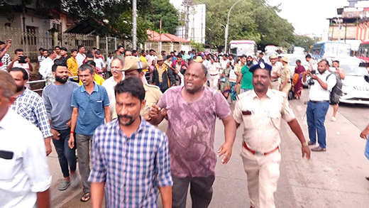 street vendors protest